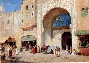 unknow artist Arab or Arabic people and life. Orientalism oil paintings  399